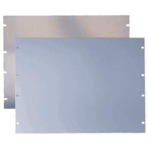 Tapa Ciega Para Rack Estándar de 19in, Plano, de Acero, 3 UR, Color Gris