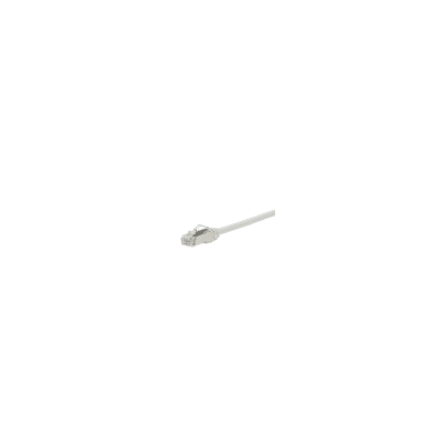 Patch Cord Cat6A, Diametro Reducido 28 AWG, Blindado S/FTP, CM/LS0H, 0.5 Metros (1.64 Pies), Color Blanco