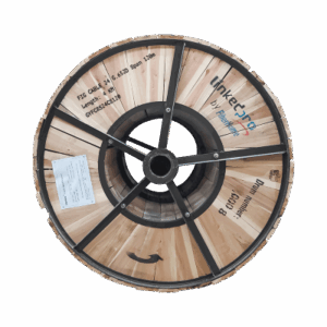 Carrete de 4 Kilómetros (2.49 Millas) de Fibra Óptica Aérea Figura 8 Armada Antirroedor G.652D, Monomodo de 24 Hilos, Exterior, Span 120, Loose Tube