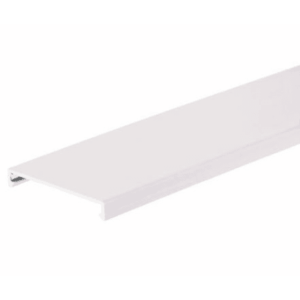 Tapa para Canaleta Ranurada, de 57.2 mm de Ancho, 1828.8 mm de Largo, Color Blanco