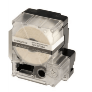 Casete de 75 Etiquetas Autolaminadas Turn-Tell, Con Rotación para Mejor Visibilidad, para Cables Categoría 6 FTP y Categoría 6a/10Gig, Calibre AWG 8 – 4