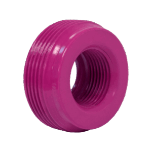 Reducción Bushing Aluminio de 1 1/4″ a 3/4″ / Con Recubrimiento de Uretano Purpura.