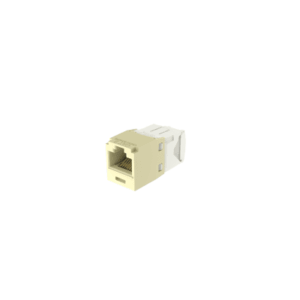 Conector Jack RJ45 Estilo TG, Mini-Com, Categoría 6, de 8 Posiciones y 8 Cables, Color Marfil