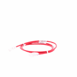 Cable de Parcheo TX6, UTP Cat6, Diámetro Reducido (28AWG), Color Rojo, 0.61 Metros (2 Pies)