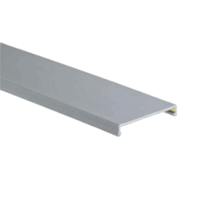 Tapa para Canaleta Ranurada, de 23.9 de Ancho, 1830 mm de Largo, Color Gris