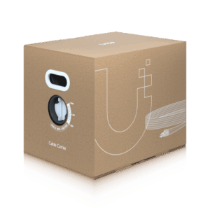 UISP Cable Carrier – Bobina de 305 Metros (1000 Pies) de Cable Ethernet de Grado Industrial con Protección Contra Daños Ambientales y Descargas Electrostáticas Color Negro