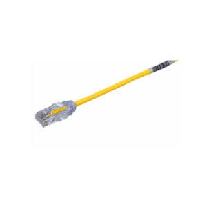 Cable de Parcheo TX6, UTP Cat6, Diámetro Reducido (28AWG), Color Amarillo, 4.57 Metros (15 Pies)