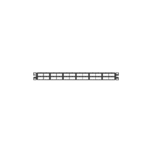 Panel de Parcheo Modular Mini-Com (Sin Conectores), Plano, Blindado, Alta Densidad, de 48 Puertos, 1UR