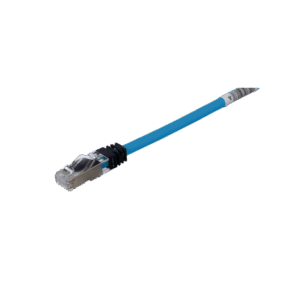 Patch Cord Cat6A, Blindado S/FTP, CM/LS0H, 0.5 Metros, Color Azul