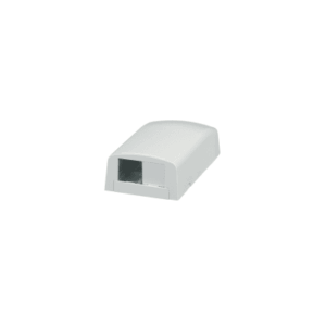 Caja de Montaje en Superficie, Para 2 Módulos Mini-Com, Color Blanco