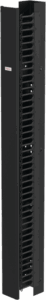 Gestor Vertical de Cableado CableTek-EC, Una Cara, 45U, Acero 1.9 mm, Negro RAL 9005, Montaje Universal 4 Postes, Cubierta Frontal Extraíble, Soporte Cat 5e/6/6A/Fibra