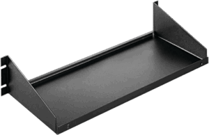 Charola para Rack 19 Pulgadas, Capacidad de Carga 34 kg, Acero Dulce Color Negro, 2 UR, Dimensiones 482x381x95 mm