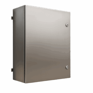 Gabinete de Acero Inoxidable IP66 Uso en Intemperie (600 x 600 x 250 mm) con Placa Interna Galvanizada.