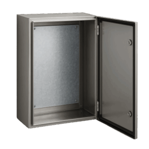 Gabinete de Acero Inoxidable IP66 Uso en Intemperie (600 x 800 x 300 mm) con Placa Interna Galvanizada.
